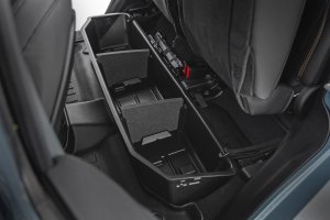 Jeep Gladiator Under Seat Storage - Rear - Rough Country - Custom-Fit Tray, Anti-Skid Surface, High-Density Thermoplastic - '20-'25 Jeep Gladiator Under Seat Storage - Rear - Rough Country - Custom-Fit Tray, Anti-Skid Surface, High-Density Thermoplastic - '20-'25